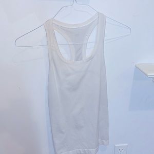 LULULEMON SWIFTLY WAIST LENGTH TANK TOP (WHITE)